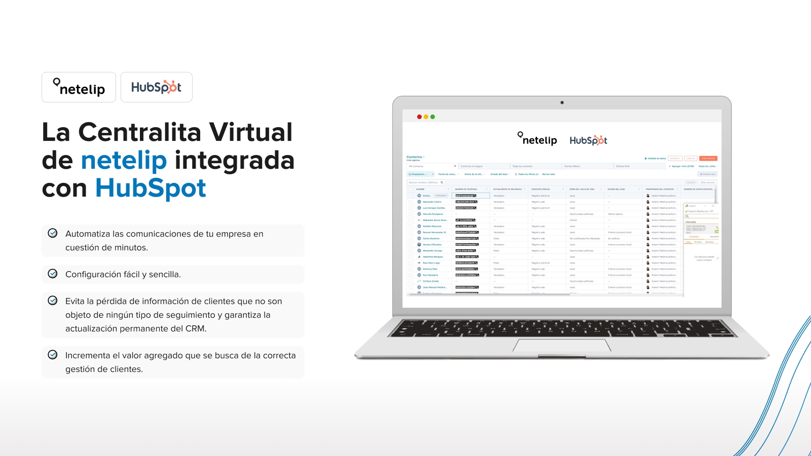 Automatiza las comunicaciones de tu empresa con HubSpot y netelip