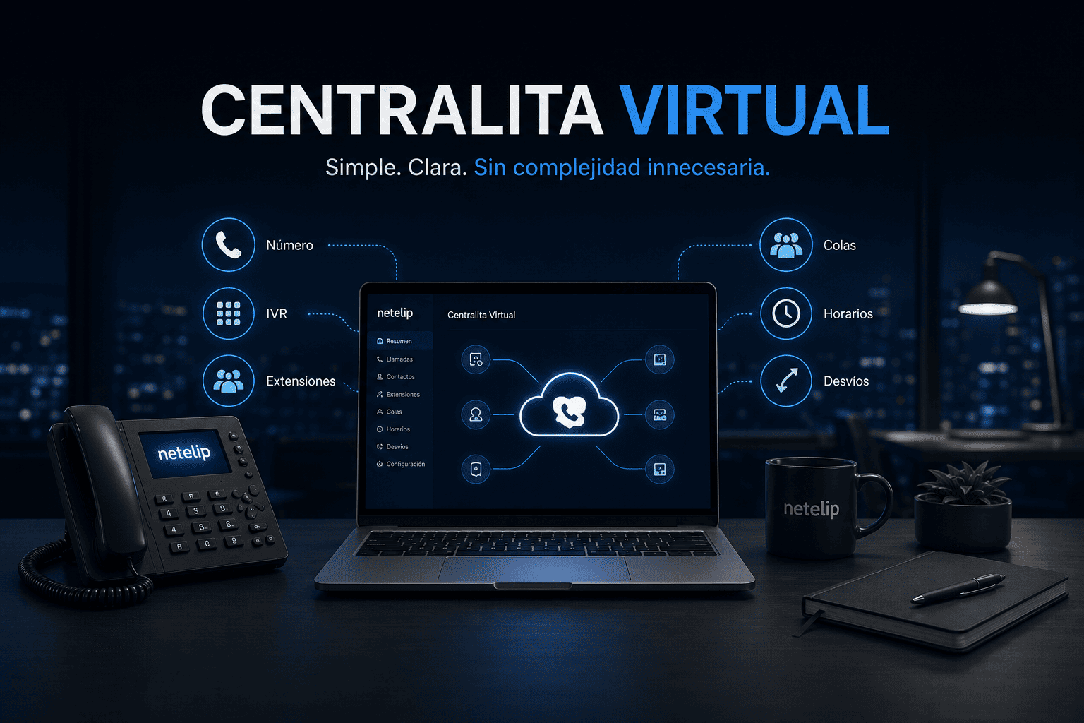 Centralita Virtual (sin tecnicismos ni consultoras) | netelip