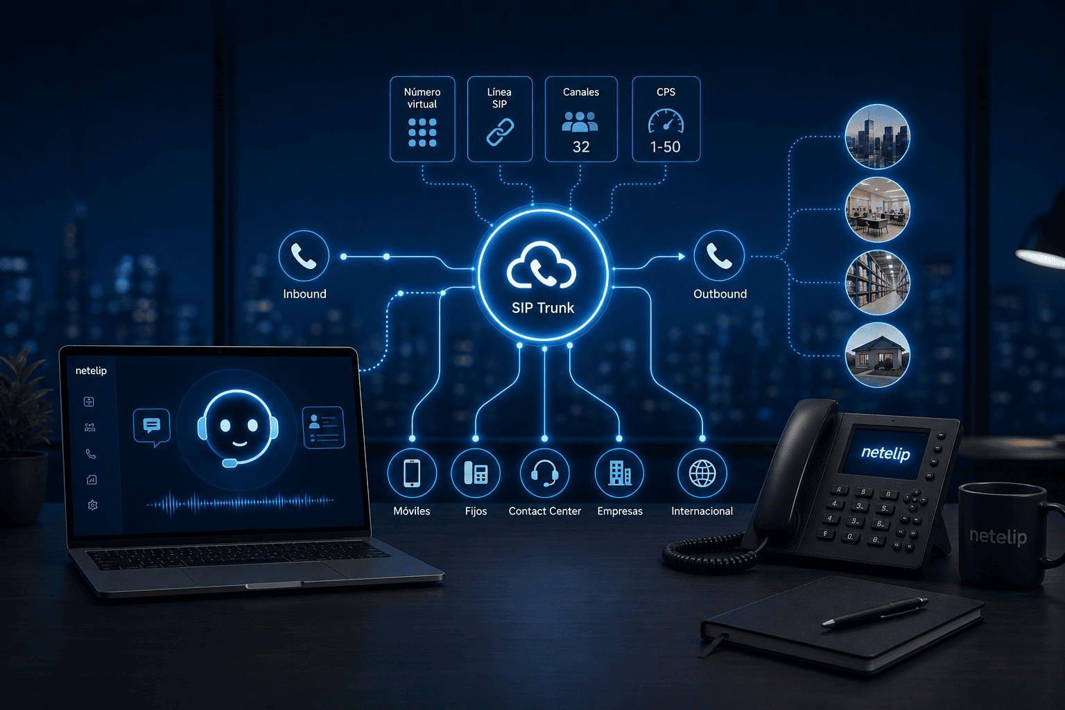 infraestructura para agentes de voz IA, telefonía para agentes de voz, conectar agente de voz a red telefónica
