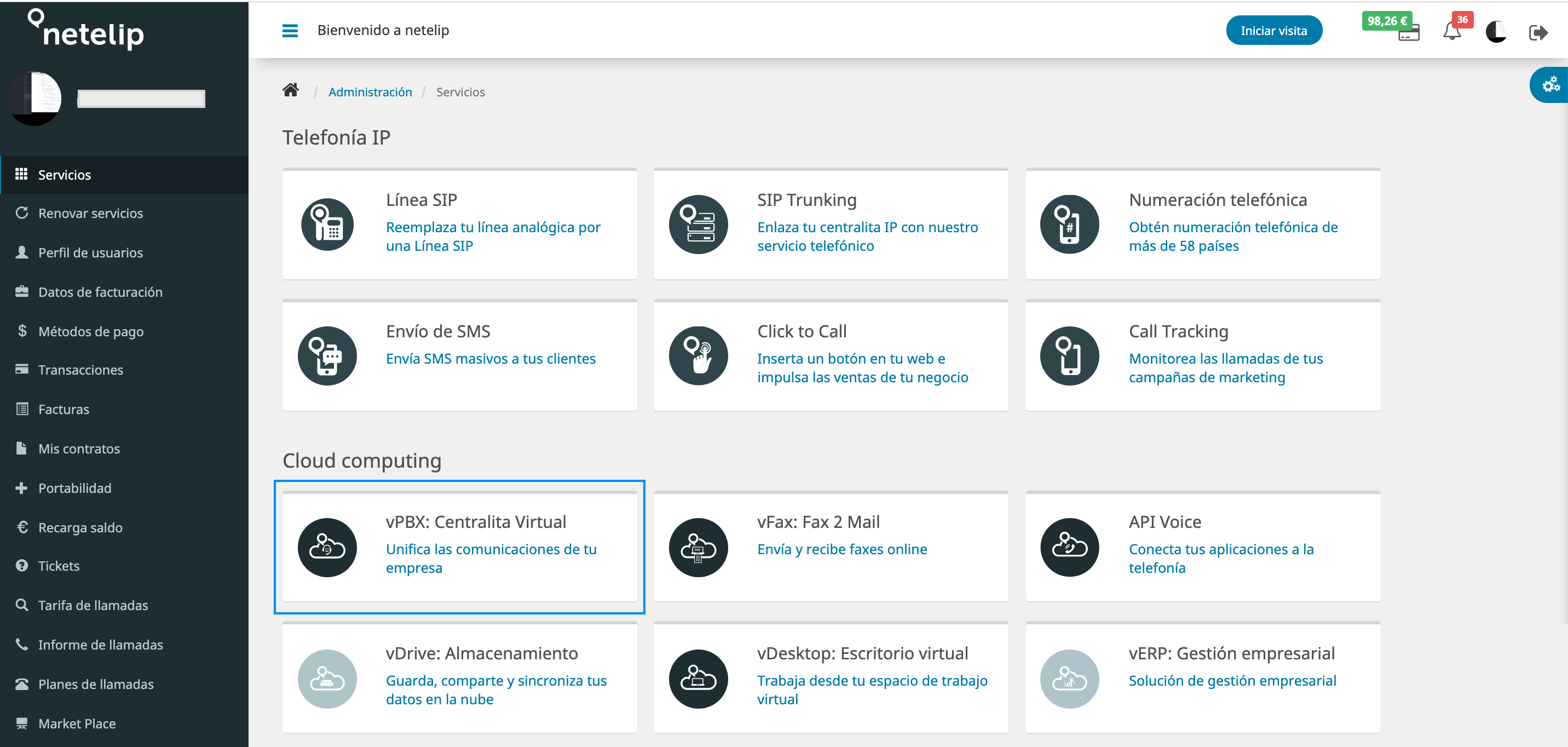 Pantalla 1 de la integración de Zoho CRM