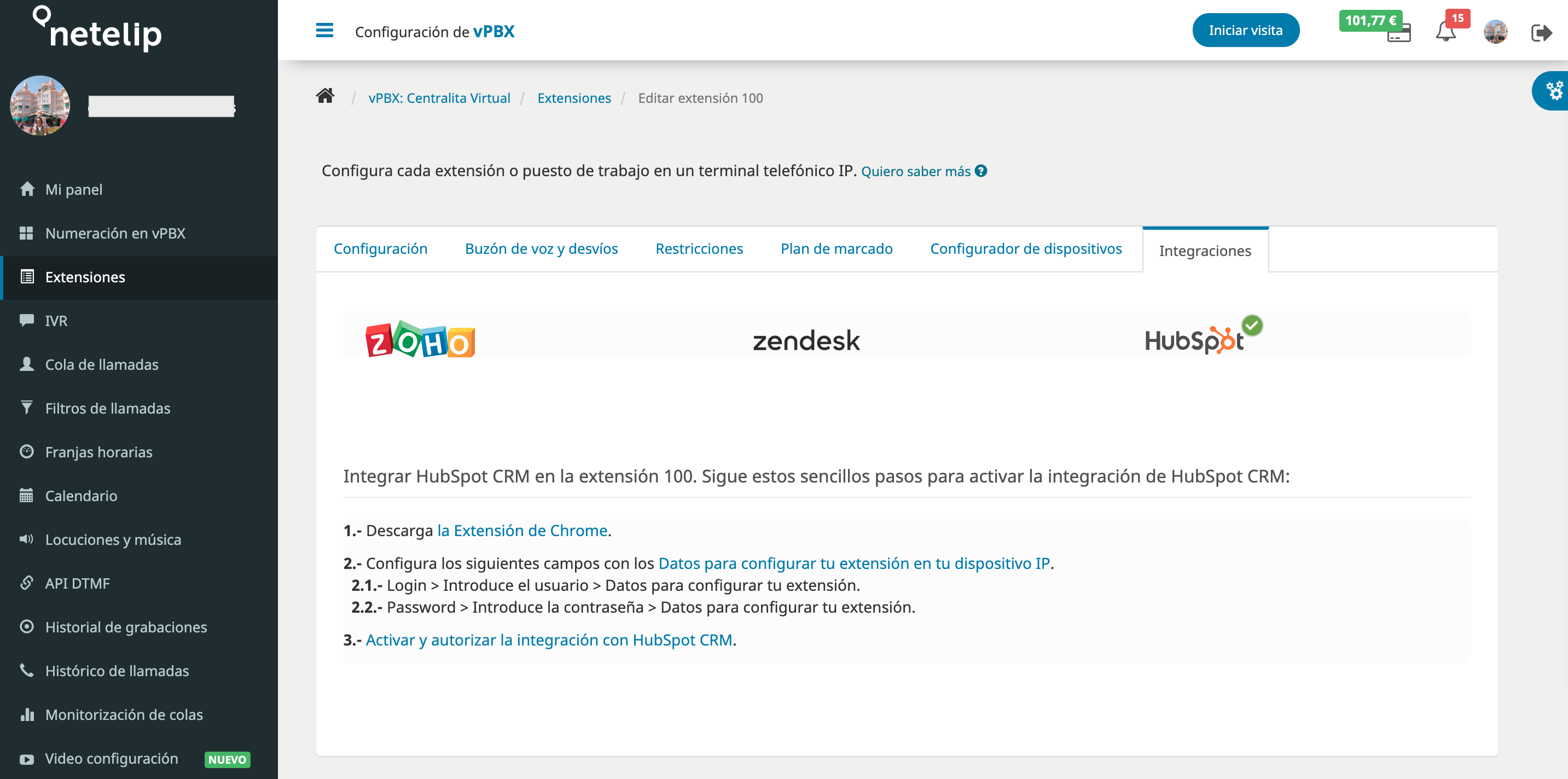 Hubspot y netelip