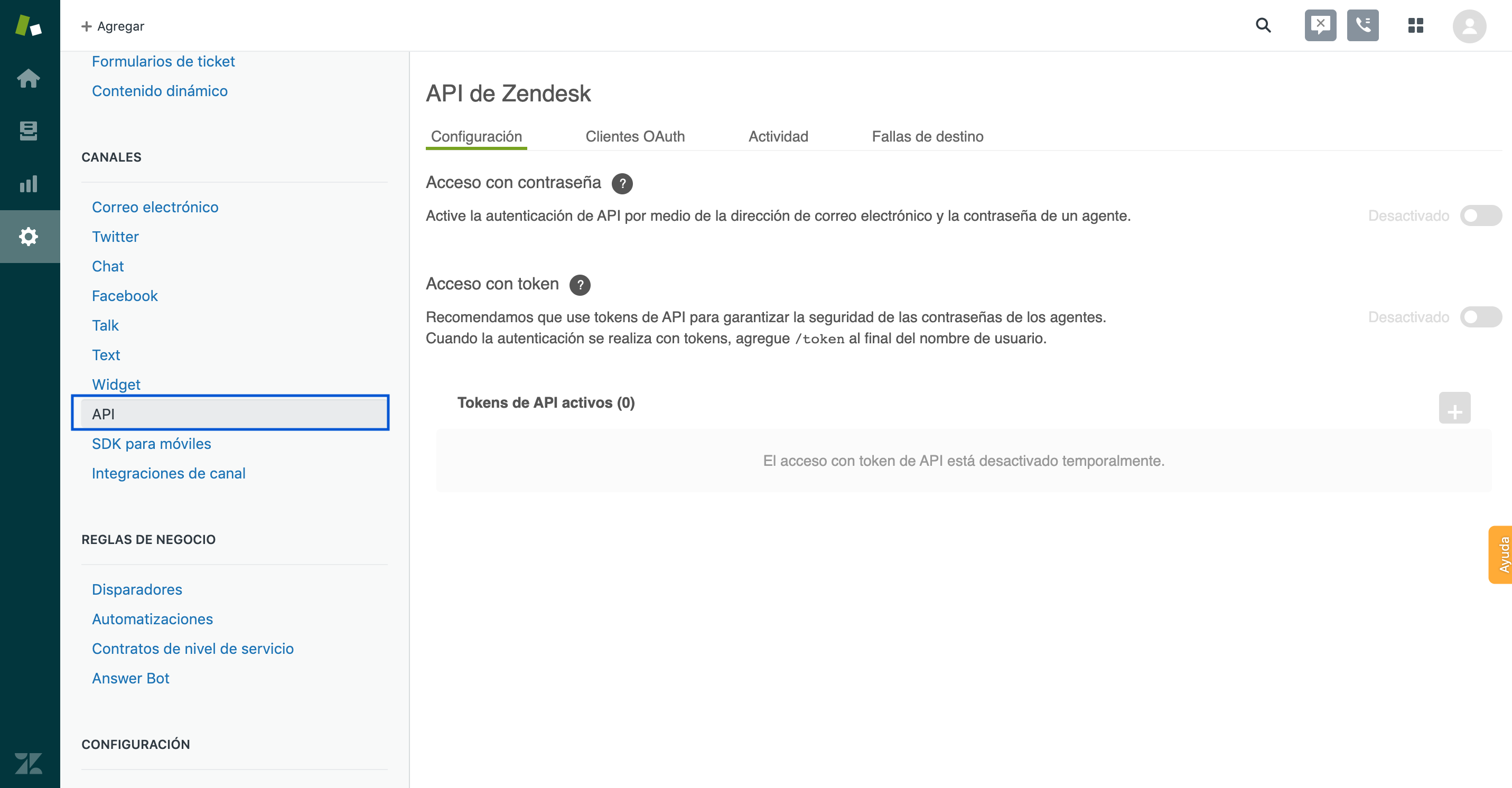 Cómo configurar Zendesk