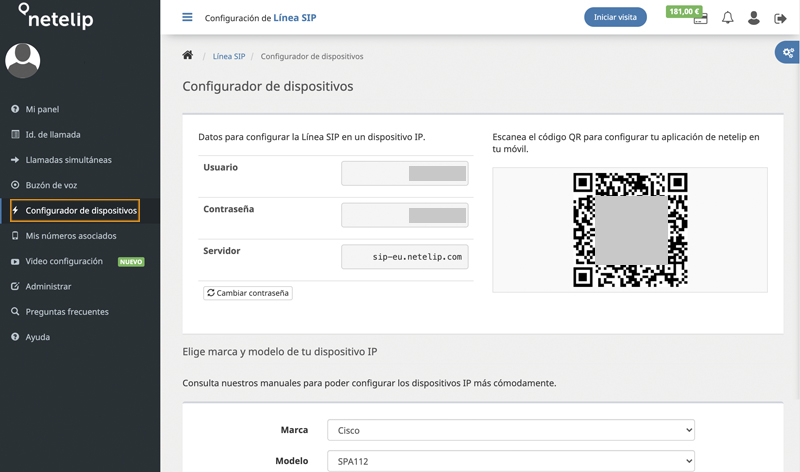 Cómo configurar la App de netelip