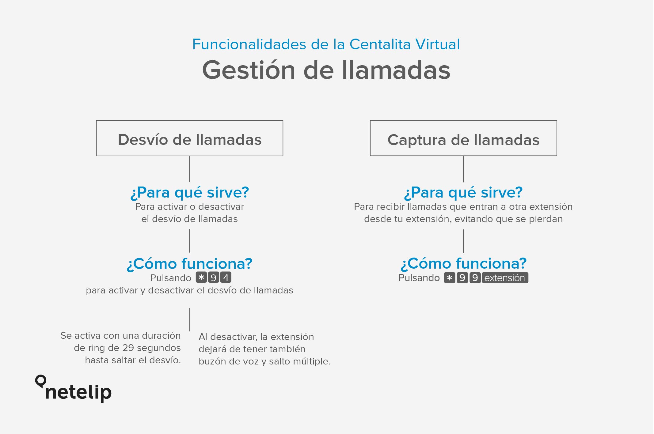 Cómo gestionar las llamadas con netelip