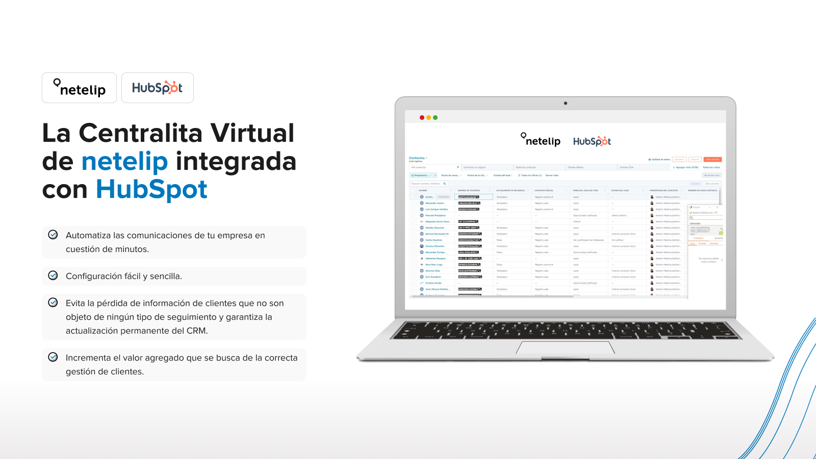 La integración más potente de la Centralita Virtual