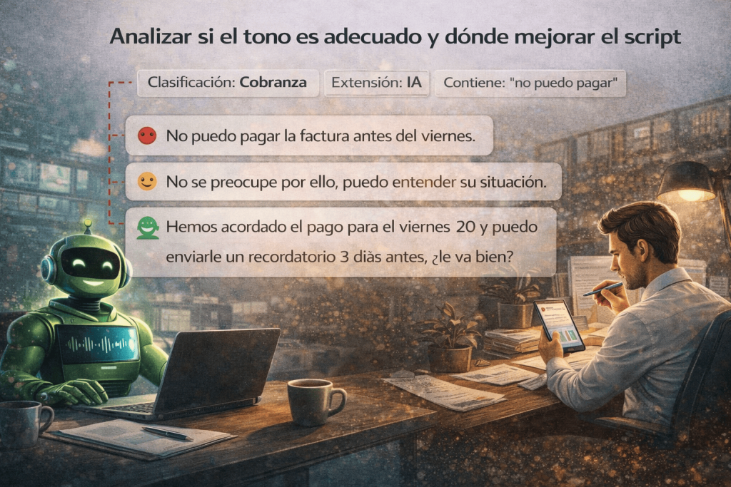 Optimización de scripts de agentes de IA - netelip