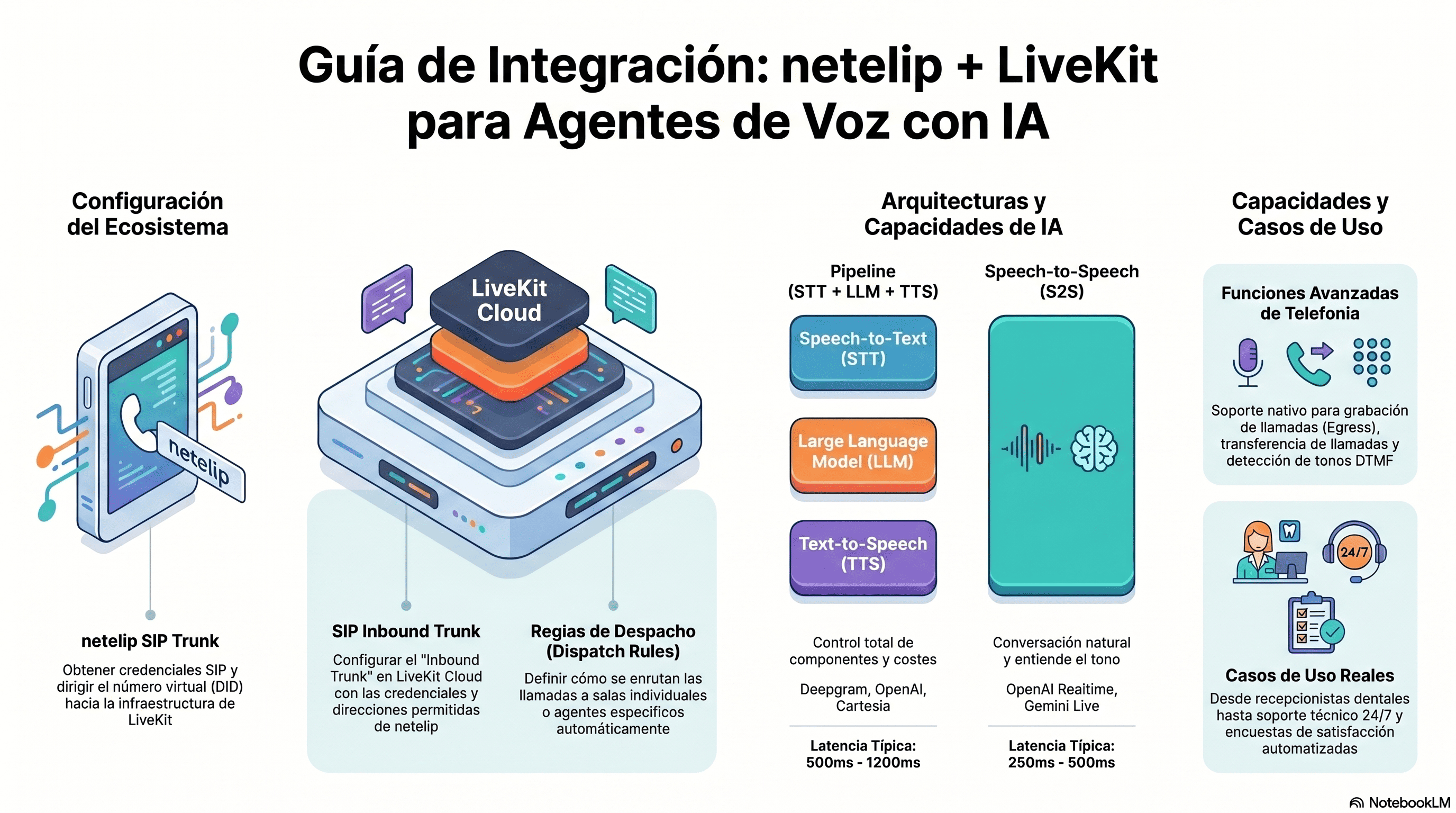 LiveKit con netelip para crear agentes de voz