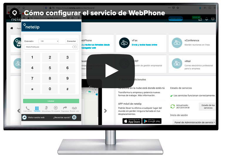 Webphone vídeo demostrativo